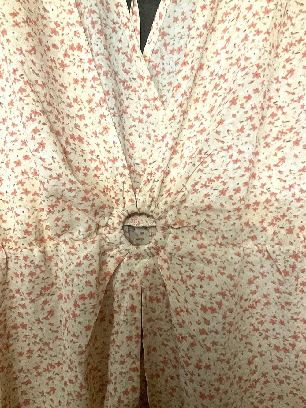 Pink Floral Kimono/Coverup • NWT • 30" p2p, 47" F. length 52" B. length - Picture 2 of 3